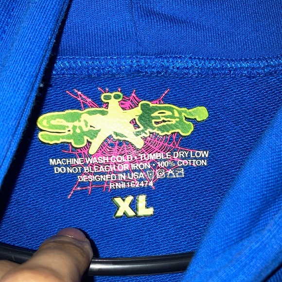 Blue Spider Graphic Hoodie - Picture 5 of 7